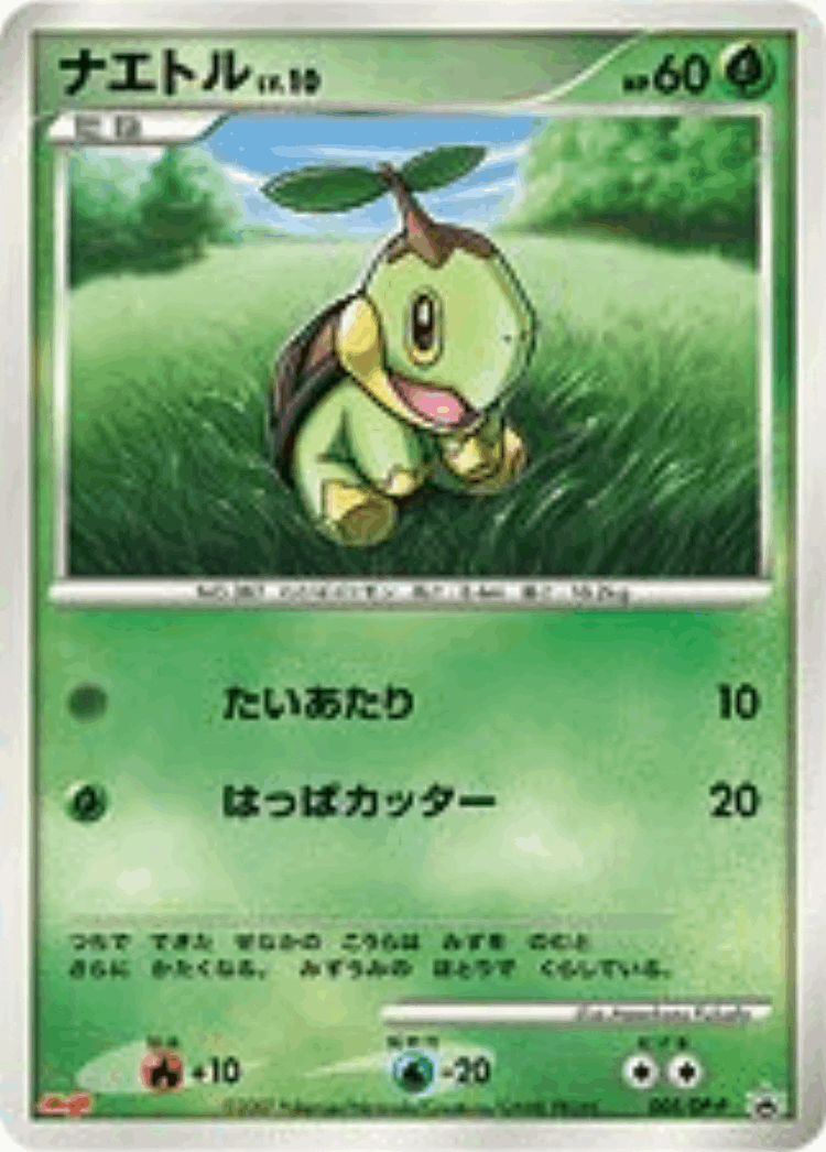 Turtwig #5 from Diamond & Pearl Promos - Promo - Illustrated by Masakazu Fukuda