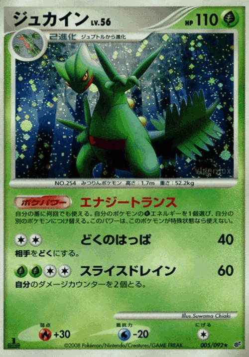 Sceptile Pokémon TCG card art