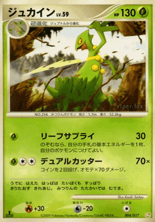Sceptile Pokémon TCG card art