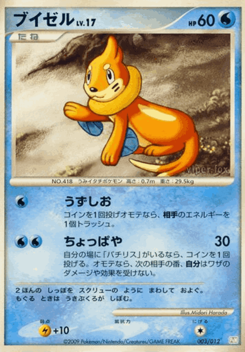 Buizel Pokémon TCG card art