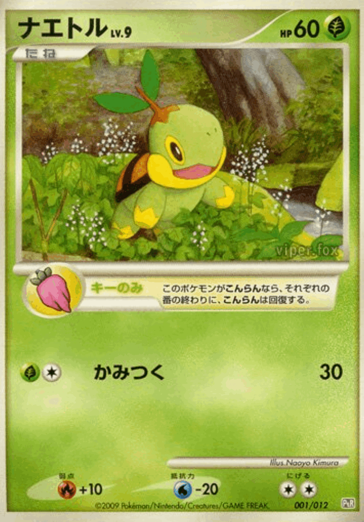 Turtwig #1 from Regigigas LV.X Collection Pack - Illustrated by Naoyo Kimura