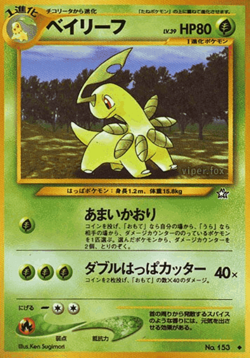 Bayleef Pokémon TCG card art
