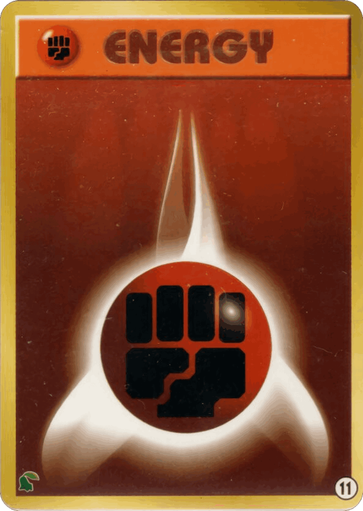 Fighting Energy #11 from Intro Pack Neo (Chikorita)