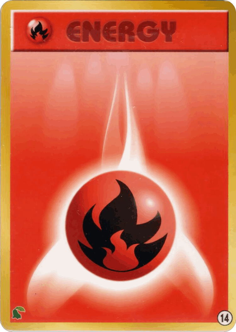 Fire Energy #14 from Intro Pack Neo (Chikorita)