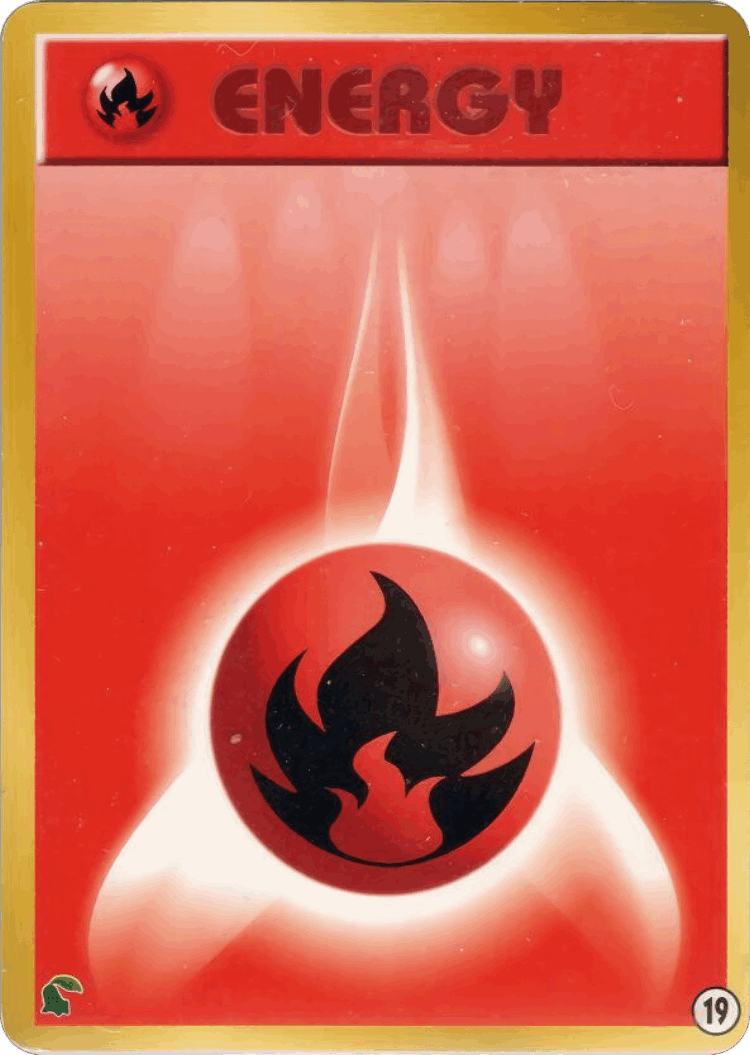 Fire Energy #19 from Intro Pack Neo (Chikorita)