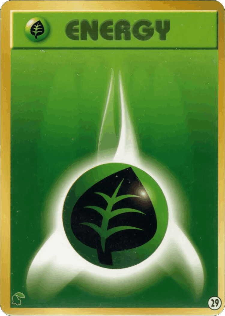 Grass Energy #29 from Intro Pack Neo (Chikorita)