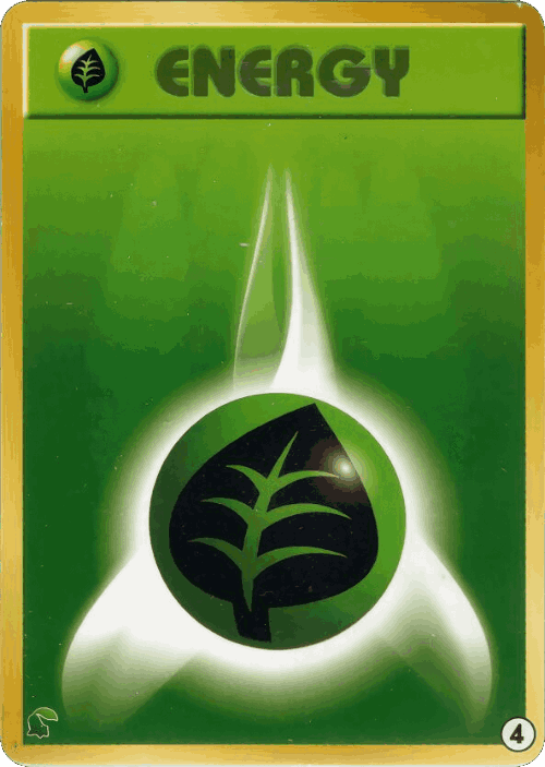 Grass Energy Pokémon TCG card art