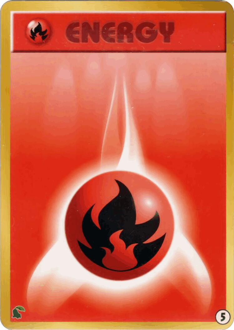 Fire Energy #5 from Intro Pack Neo (Chikorita)