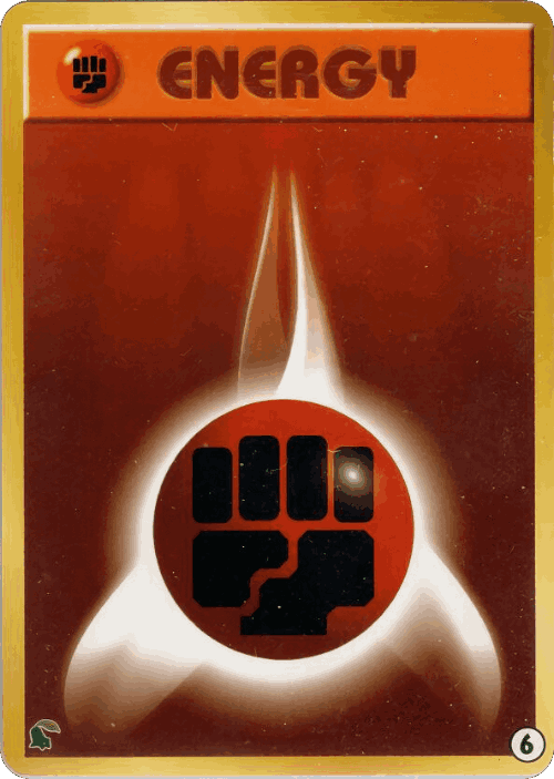 Fighting Energy Pokémon TCG card art