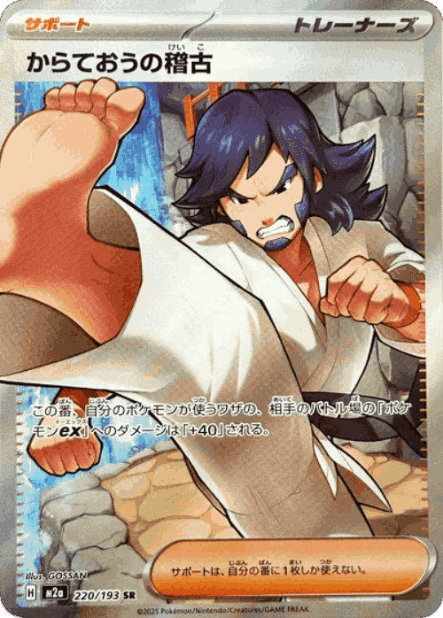 Black Belt's Training #220 from MEGA Dream ex - Super Rare - Illustrated by GOSSAN