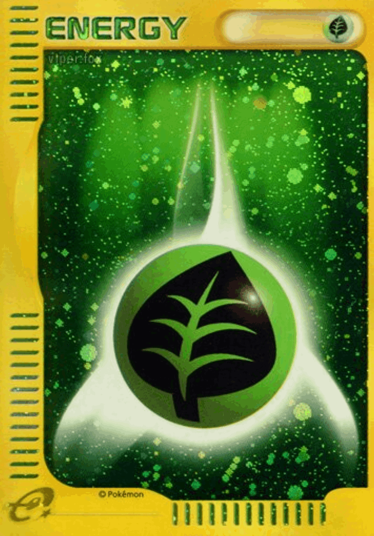 Grass Energy #19 from McDonald's Pokémon-e Minimum Pack