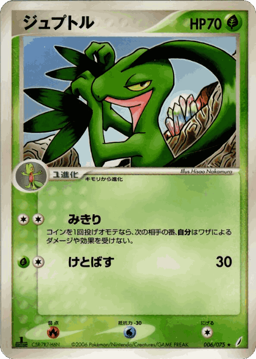 Grovyle Pokémon TCG card art