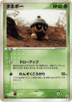 Seedot Pokémon TCG card art