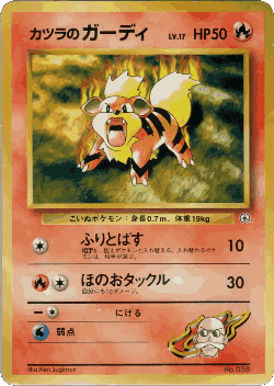 Blaine's Growlithe Pokémon TCG card art