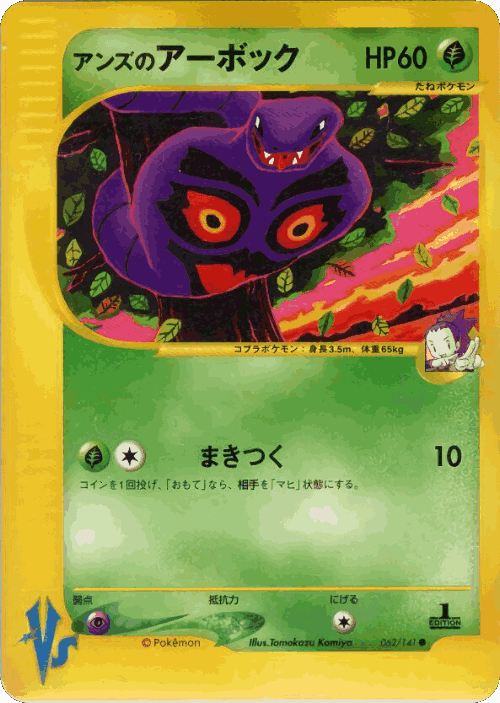 Janine's Arbok 62, Pokémon VS