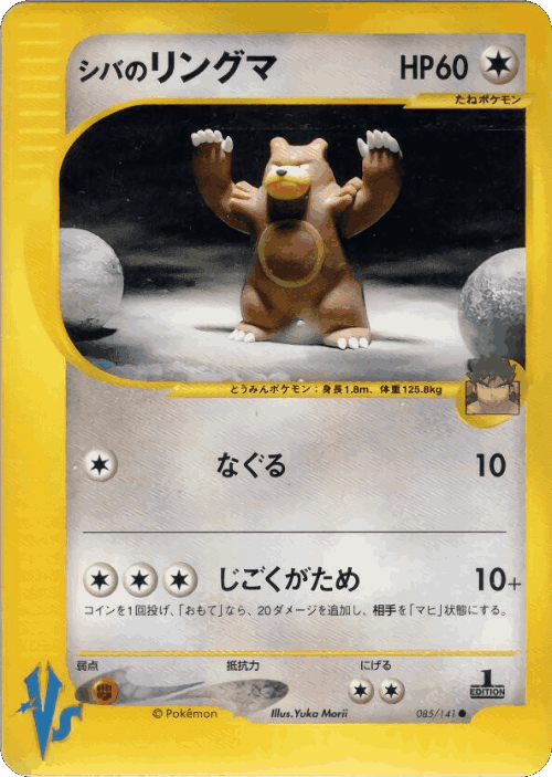 Bruno's Ursaring 85, Pokémon VS