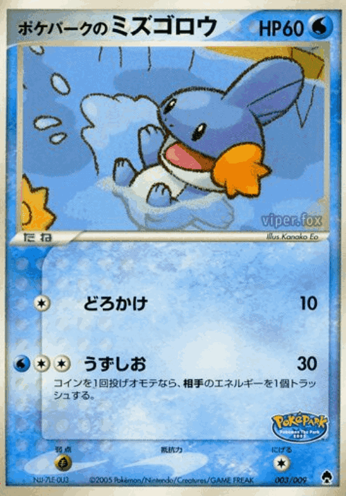 PokéPark's Mudkip Pokémon TCG card art