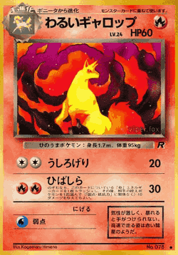 Dark Rapidash Pokémon TCG card art
