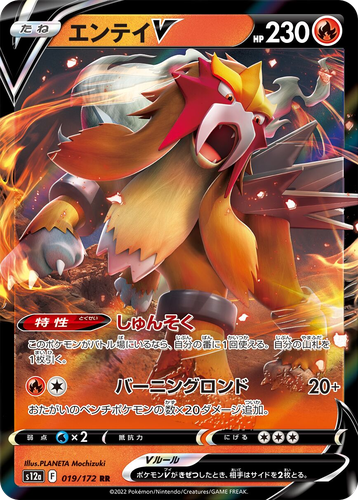 Entei V #19 from VSTAR Universe - Double Rare - Illustrated by PLANETA Mochizuki