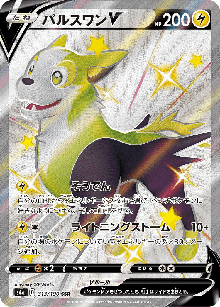 Boltund V #313 from Shiny Star V - Shiny Super Rare - Illustrated by aky CG Works