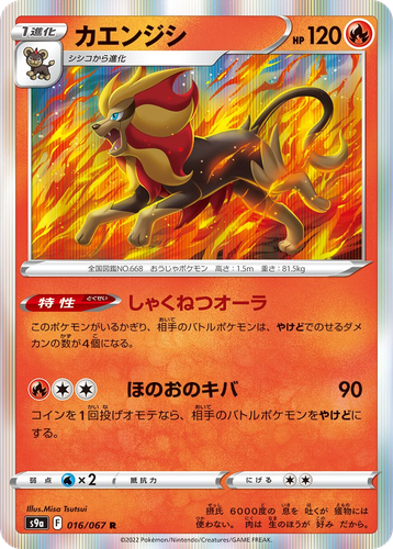 Pyroar Pokémon TCG card art