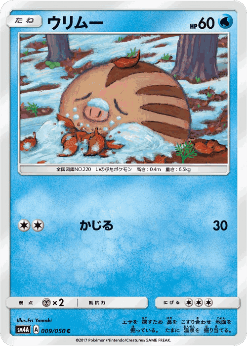 Swinub Pokémon TCG card art