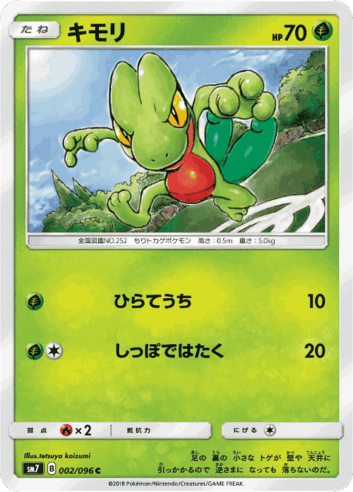 Treecko Pokémon TCG card art