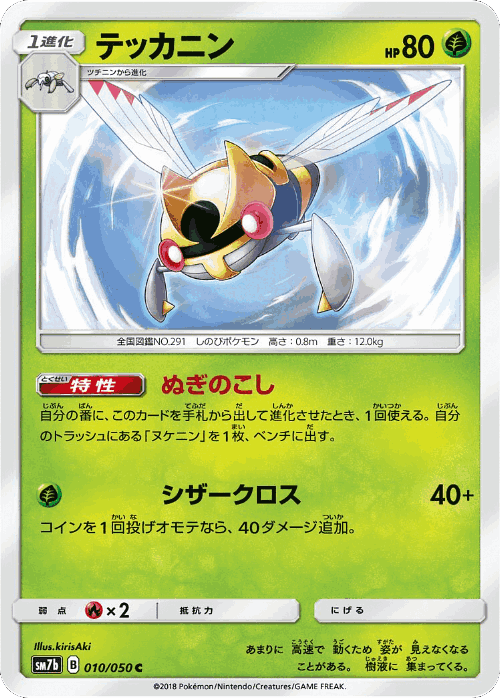 Ninjask Pokémon TCG card art
