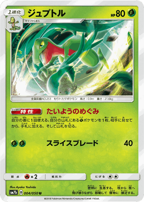Grovyle Pokémon TCG card art