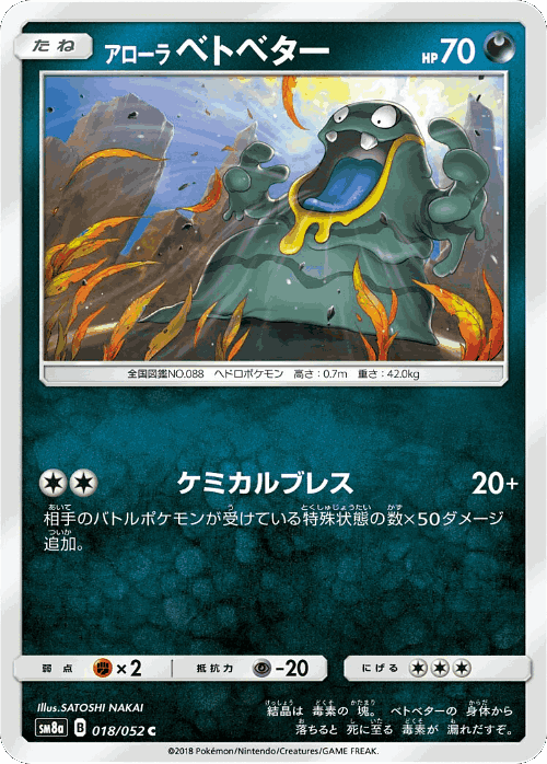 Alolan Grimer Pokémon TCG card art