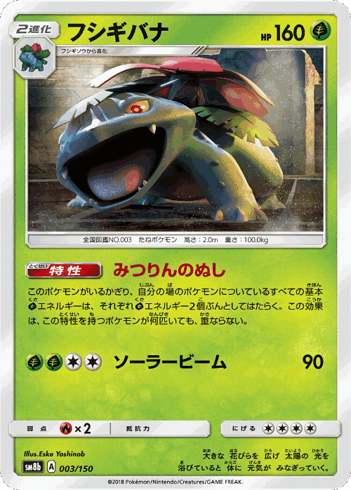 Venusaur Pokémon TCG card art