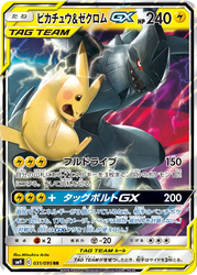 Pikachu & Zekrom-GX Tag Bolt card