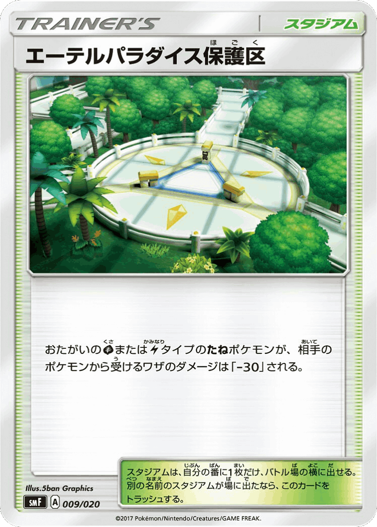 Aether Paradise Conservation Area #9 from Ultra Sun & Ultra Moon Premium Trainer Box - Illustrated by 5ban Graphics