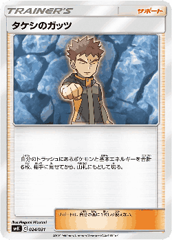 Brock's Grit Pokémon TCG card art
