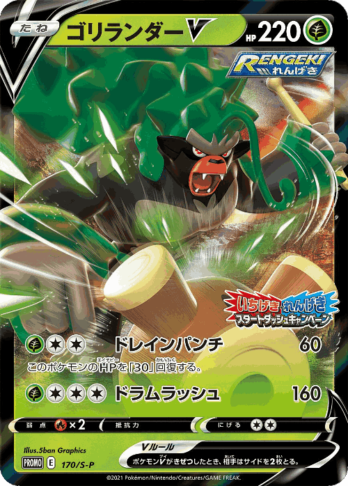 Rillaboom V 170, Sword & Shield Promos