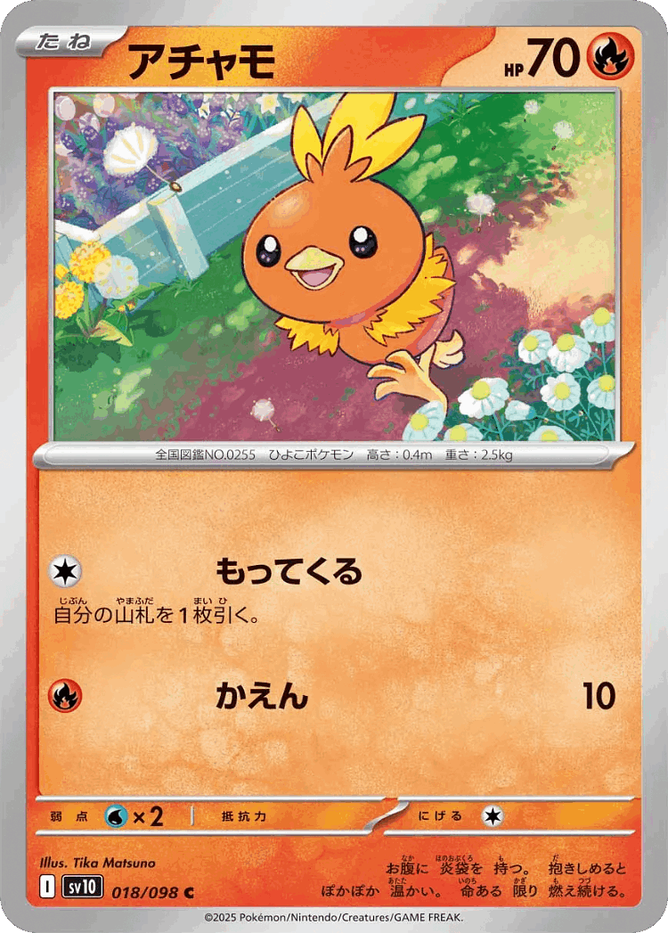 Torchic #18 from The Glory of Team Rocket - Common - Illustrated by Tika Matsuno