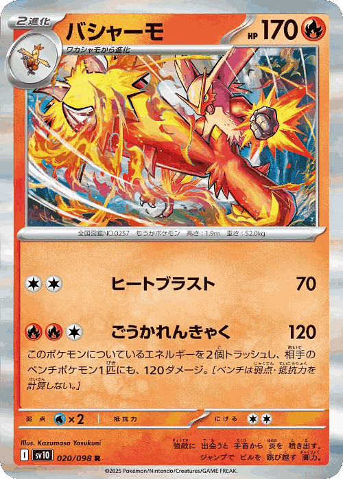 Blaziken #20 from The Glory of Team Rocket - Rare - Illustrated by Kazumasa Yasukuni