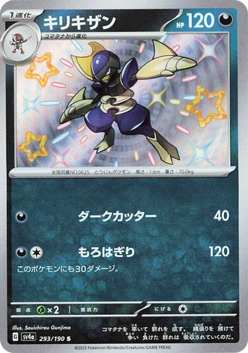 Bisharp 293, Shiny Treasure ex