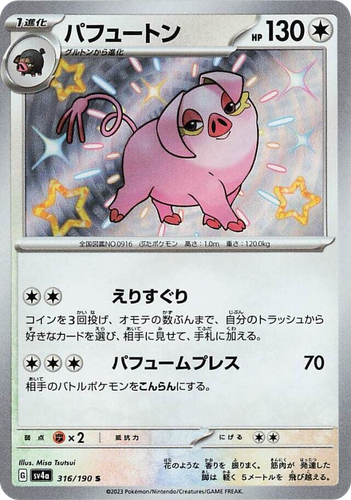 Oinkologne 316, Shiny Treasure ex