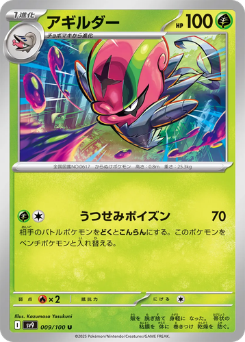 Accelgor Pokémon TCG card art
