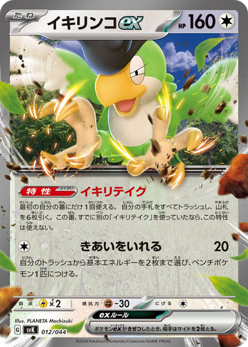 Squawkabilly ex Pokémon TCG card art