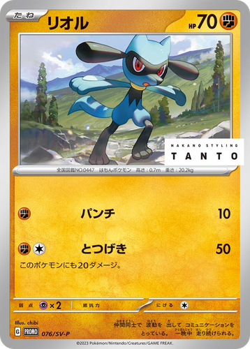 Riolu 76, Scarlet & Violet Promos