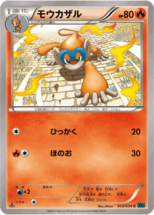 Monferno Pokémon TCG card art