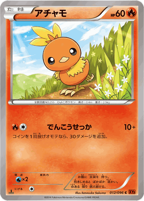 Torchic Pokémon TCG card art