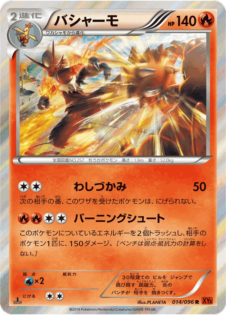 Blaziken #14 from Rising Fist - Rare - Illustrated by PLANETA