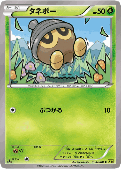 Seedot Pokémon TCG card art