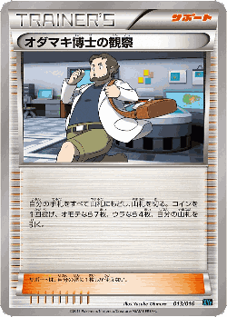 Professor Birch's Observations Pokémon TCG card art