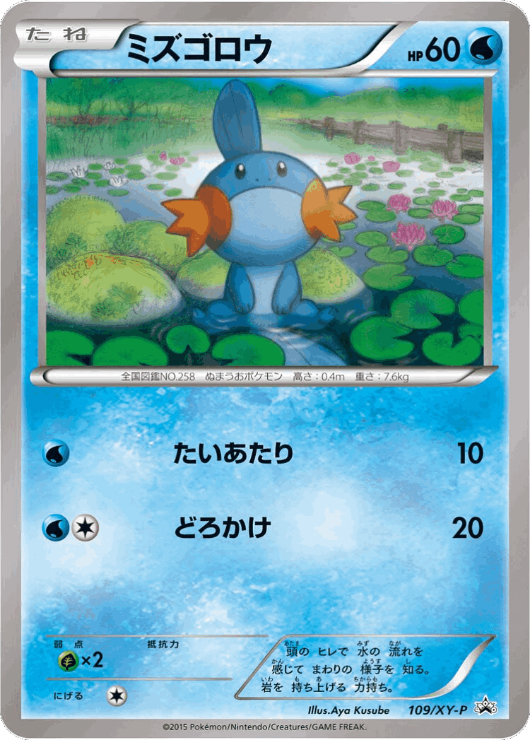 Mudkip #109 from XY Promos - Promo - Illustrated by Aya Kusube